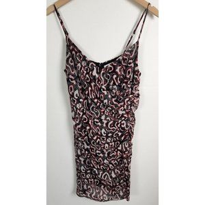 Rebecca Minkoff Women's Sz. 8 Kinsley Patterned Ruched Mini Dress